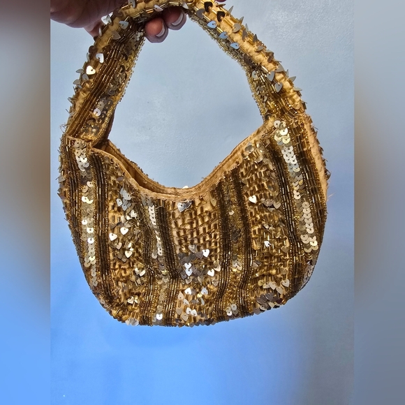 Handbags - Sequin Gold Mini Bag